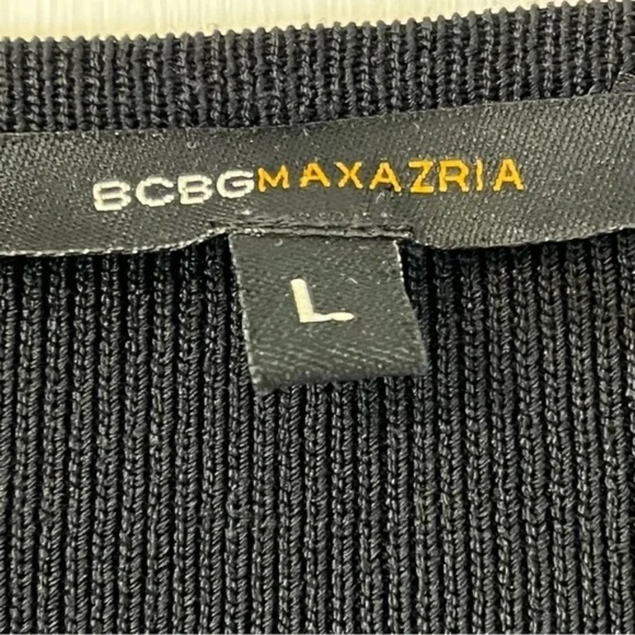 BCBGMaxAzria | Black Bow Long Sleeve Knit Cardigan Sweater, Large - Picture 6 of 7